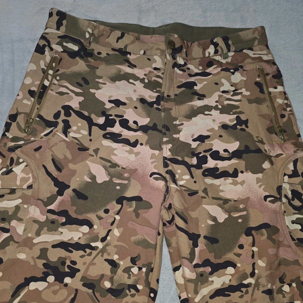 ESDY Mens Camo Tactical Cargo Pants Fleece Lined Multicam Hiking Trousers XXXL